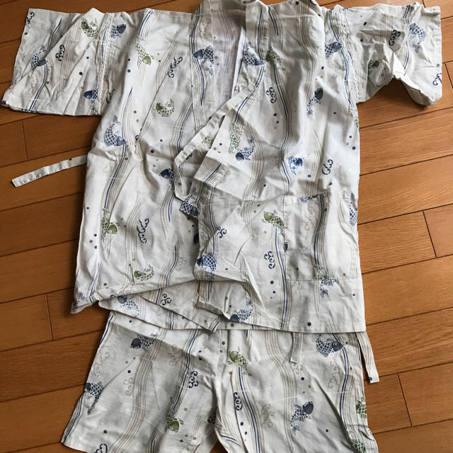 甚平 130 キッズ 男の子 キッズ/ベビー/マタニティのキッズ服男の子用(90cm~)(甚平/浴衣)の商品写真