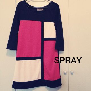 スプレイ(SpRay)のsprayワンピ★(ひざ丈ワンピース)