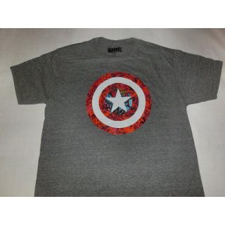 アメコミヒーロー【Captain America】ロゴプリントTシャツUS L(Tシャツ/カットソー(半袖/袖なし))