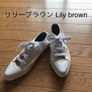 リリーブラウン(Lily Brown)のリリーブラウン Lily brown のフラットシューズ スニーカー スリッポン(スニーカー)