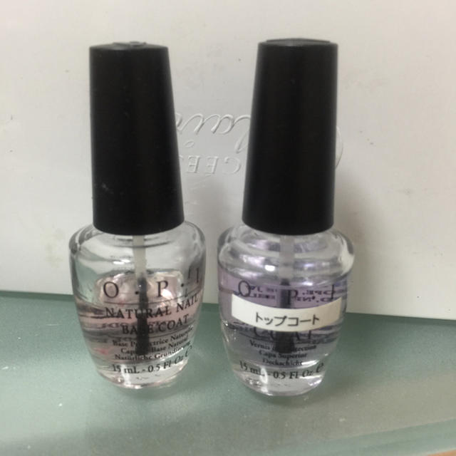 ネイル検定 OPI ベース トップコート コスメ/美容のネイル(ネイルトップコート/ベースコート)の商品写真