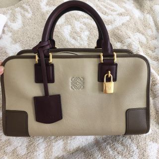 ロエベ(LOEWE)の赤ワイン様 専用  美品】ロエベ アマソナ 人気の トリコロール(ハンドバッグ)