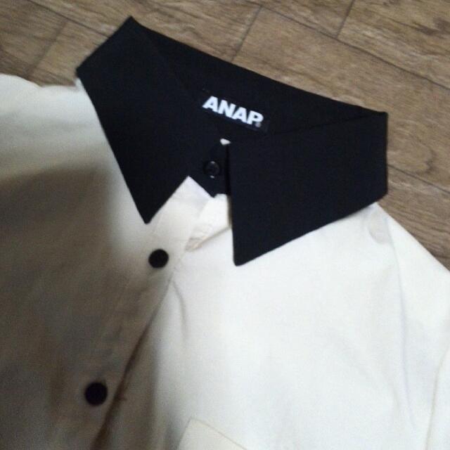 ANAP(アナップ)のANAP★ 襟違いシャツ最終値下げ レディースのトップス(シャツ/ブラウス(長袖/七分))の商品写真