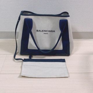 バレンシアガ(Balenciaga)のりまりー様専用 確実正規品！バレンシアガ ネイビーカバス Sサイズ (ハンドバッグ)