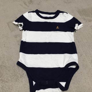 ベビーギャップ(babyGAP)のbaby GAP ボーダー ロンパース(Tシャツ/カットソー)