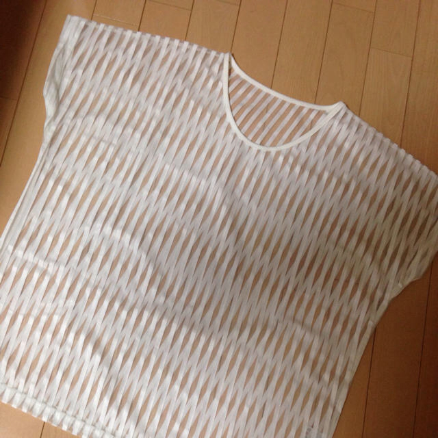 EMODA(エモダ)のストライプシースルーT/S レディースのトップス(Tシャツ(半袖/袖なし))の商品写真