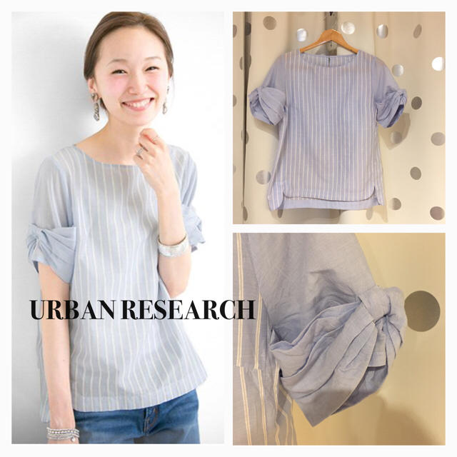 URBAN RESEARCH(アーバンリサーチ)のUR 袖切替タックスリーブブラウス レディースのトップス(シャツ/ブラウス(半袖/袖なし))の商品写真