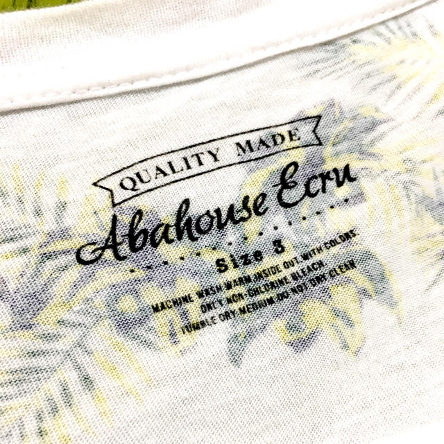ABAHOUSE(アバハウス)のお値下げ！ABAHOUSE ボタニカル柄Tシャツ メンズのトップス(Tシャツ/カットソー(半袖/袖なし))の商品写真