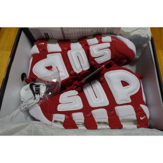 シュプリーム(Supreme)の28.5cm　Supreme Nike Air More Uptempo Red(スニーカー)