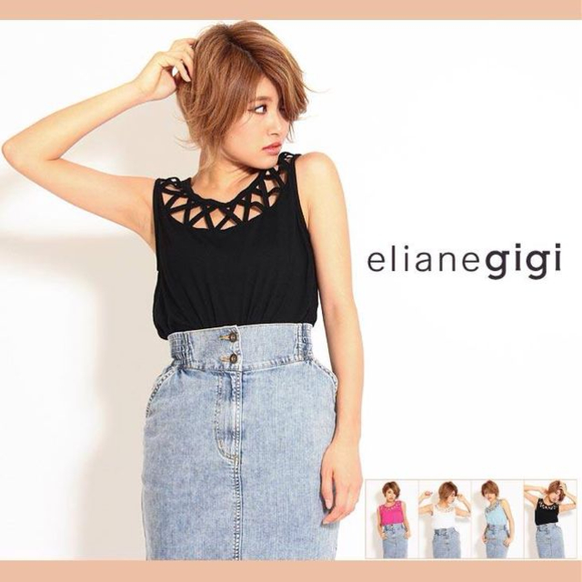 elianegigi(エリアーヌジジ)のelianegigi タンクトップ レディースのトップス(タンクトップ)の商品写真