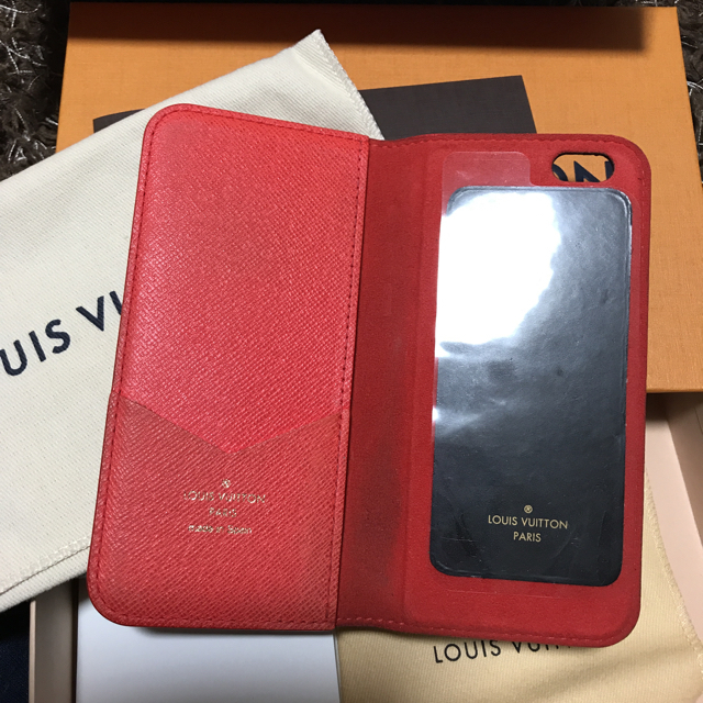 LOUIS VUITTON(ルイヴィトン)の★専用★フォリオ♡iPhone6s用♡ルイヴィトン♡レッド スマホ/家電/カメラのスマホアクセサリー(iPhoneケース)の商品写真