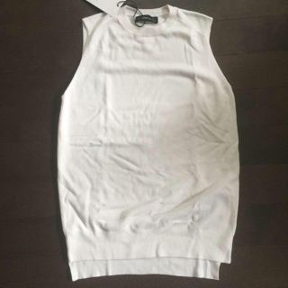 ザラ(ZARA)の新品 ZARA ノースリーブ サマーニット S(カットソー(半袖/袖なし))