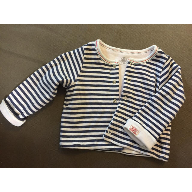 PETIT BATEAU(プチバトー)のプチバトー リバーシブルジャケット キッズ/ベビー/マタニティのベビー服(~85cm)(ジャケット/コート)の商品写真