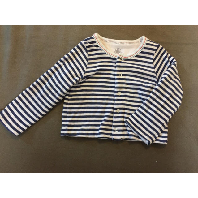 PETIT BATEAU(プチバトー)のプチバトー リバーシブルジャケット キッズ/ベビー/マタニティのベビー服(~85cm)(ジャケット/コート)の商品写真