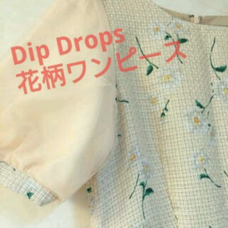 ディップドロップス(Dip Drops)のDip Drops 花柄ワンピース(ひざ丈ワンピース)