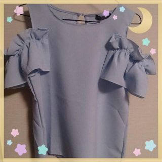 シマムラ(しまむら)の♡tocco風♡トッコ風♡オフショルフリルブラウス♡(シャツ/ブラウス(半袖/袖なし))