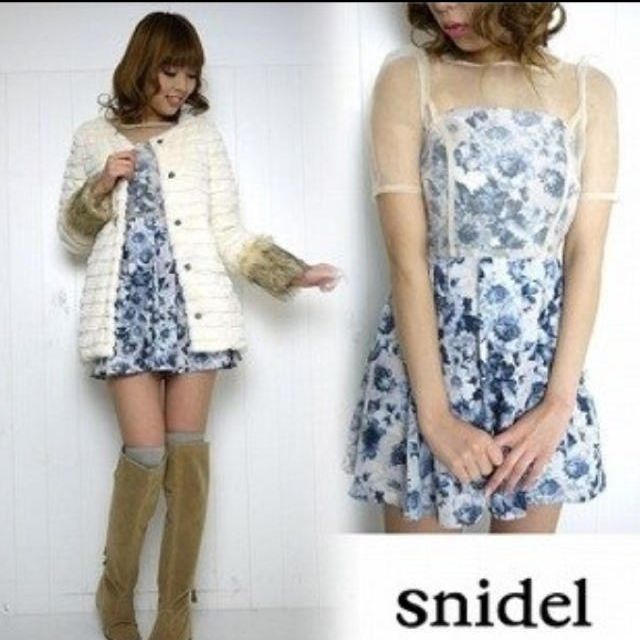 SNIDEL(スナイデル)のスナイデルチュールワンピ♡ レディースのワンピース(ミニワンピース)の商品写真