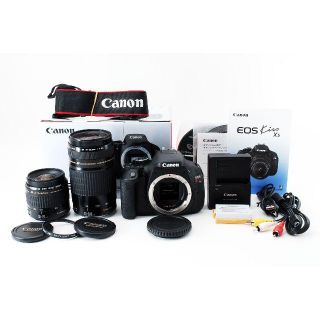 キヤノン(Canon)の初心者セット♪Canon EOS kiss X5 純正ダブルレンズセット♪(デジタル一眼)
