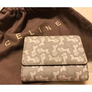 セリーヌ(celine)のセリーヌ 馬車柄モノグラム二つ折財布(財布)