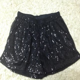 GRAIL スパンコールキラキラパンツ(ショートパンツ)