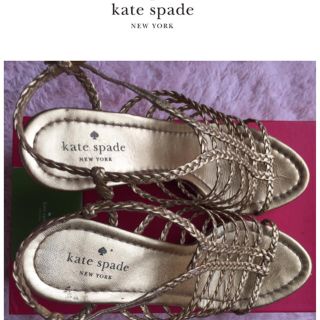 ケイトスペードニューヨーク(kate spade new york)のkate spade ウェッジサンダル 美品(サンダル)