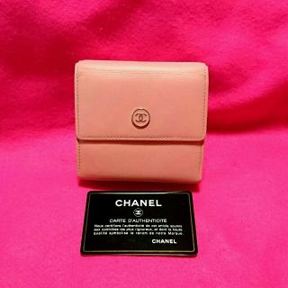 シャネル(CHANEL)のきれい正規品【シャネル】Wホック財布*ピンク(財布)