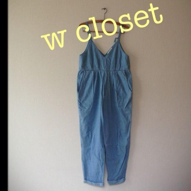 w closet(ダブルクローゼット)のw closet サロペット レディースのパンツ(サロペット/オーバーオール)の商品写真