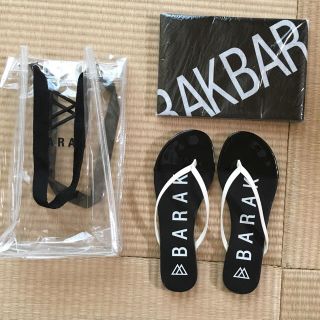 バラク(Barak)の新品 BARAK ノベルティ ビーチサンダル レジャーシート クリアバッグ (サンダル)