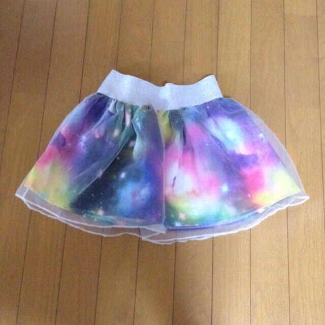宇宙柄チュールスカート✡ レディースのスカート(ミニスカート)の商品写真