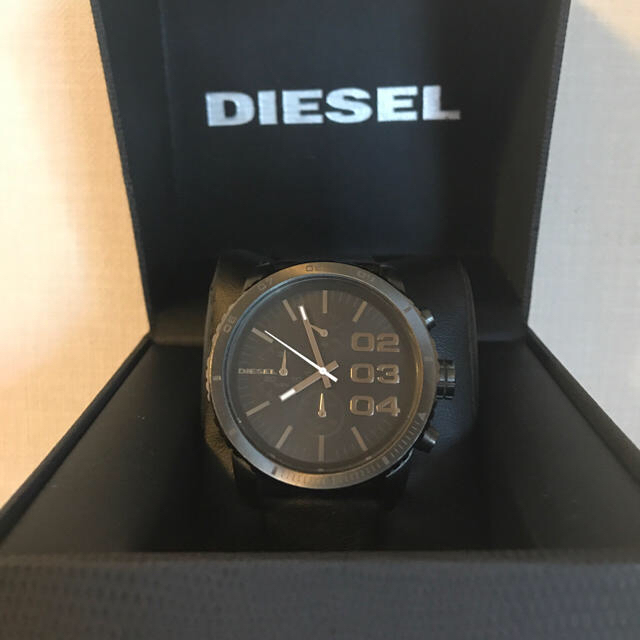 DIESEL(ディーゼル)のディーゼル 腕時計 黒 メンズの時計(レザーベルト)の商品写真