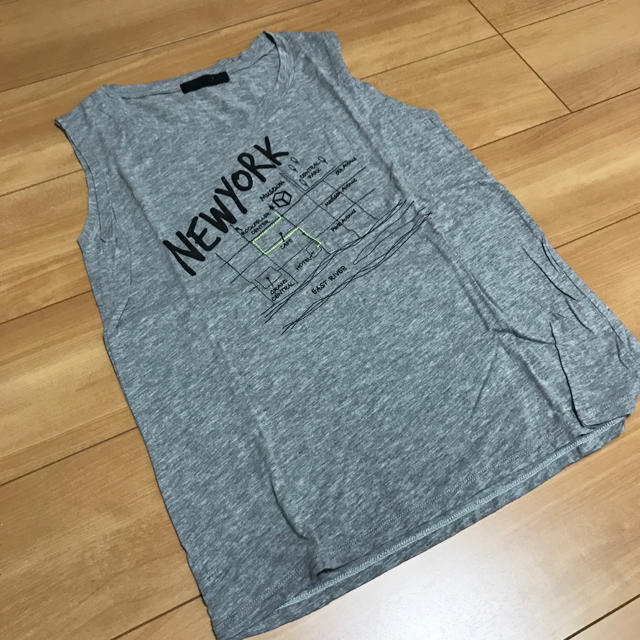 JEANASIS(ジーナシス)のJEANASiS＊MAPシシュウタンク レディースのトップス(Tシャツ(半袖/袖なし))の商品写真