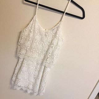 ザラ(ZARA)のZARA BASIC レースロンパース 総レース ロンパース(オールインワン)