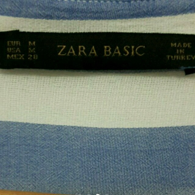 ZARA(ザラ)のZARA ストライプシャツ M レディースのトップス(シャツ/ブラウス(長袖/七分))の商品写真