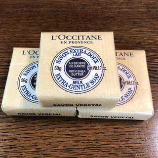 ロクシタン(L'OCCITANE)のL'OCCITANE(ロクシタン) シアソープ_ミルク 化粧石鹸 2→3個セット(ボディソープ/石鹸)