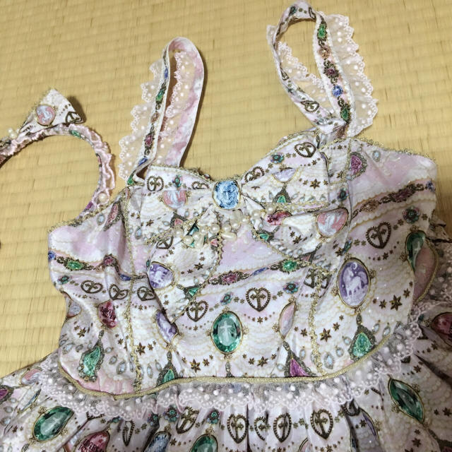 Angelic Jewel胸リボンジャンパースカート+カチューシャセットの通販 by lhyllalls1992's shop｜アンジェリックプリティーならラクマ Pretty - Dreamy NEW得価