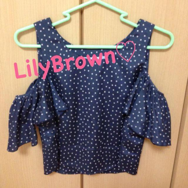 Lily Brown(リリーブラウン)のオープンショルダープルオーバー♡ レディースのトップス(シャツ/ブラウス(半袖/袖なし))の商品写真