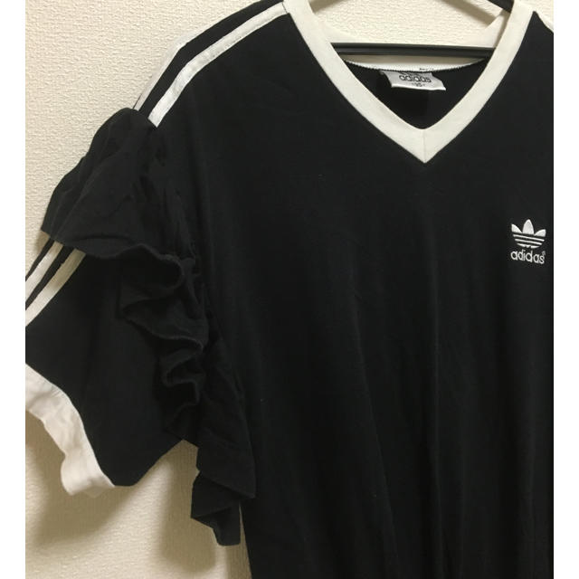 adidas(アディダス)の【値下げ】アディダス 古着リメイクワンピース レディースのワンピース(ひざ丈ワンピース)の商品写真