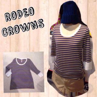 ロデオクラウンズ(RODEO CROWNS)のロデオクラウンズ✴︎ボーダーカットソー(カットソー(半袖/袖なし))