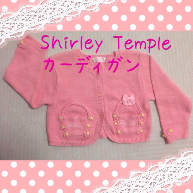 Shirley Temple(シャーリーテンプル)のピンクカーディガン キッズ/ベビー/マタニティのキッズ服女の子用(90cm~)(その他)の商品写真