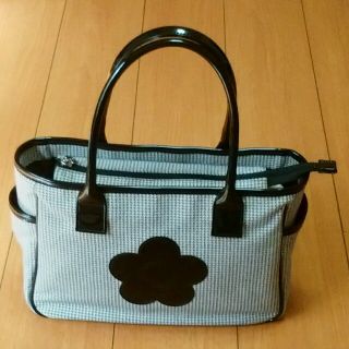 マリークワント(MARY QUANT)のチロルチョコ様専用　MARY QUANT　デイジー　千鳥格子　バッグ　黒　(トートバッグ)