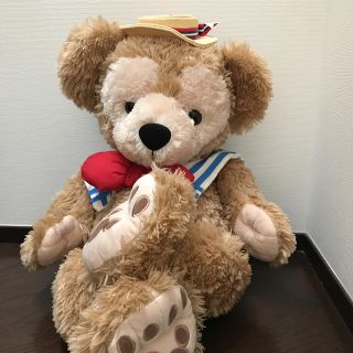 ディズニー(Disney)のダッフィー 白タグ 旧Lサイズ コスチューム付き♡(ぬいぐるみ)