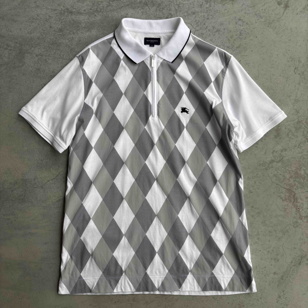 美品 BURBERRY GOLF バーバリーゴルフ ポロシャツ M BURBERRY - 美品 XL BURBERRY GOLF バーバリー ゴルフ ハーフジップ