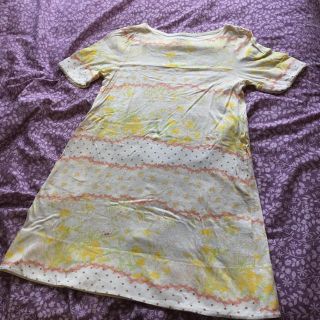 フランシュリッペ(franche lippee)のフランシュリッペ Tシャツワンピース リボンボーダー柄(Tシャツ(半袖/袖なし))