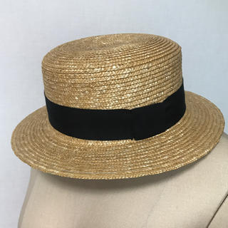 パーリッシィ(PAR ICI)のカンカン帽(麦わら帽子/ストローハット)