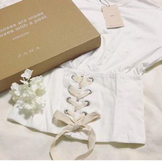 ザラ(ZARA)のzara コルセットＴシャツ(Tシャツ(半袖/袖なし))