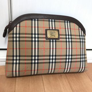 バーバリー(BURBERRY)のバーバリー定番チェックセカンドバック  (クラッチバッグ)