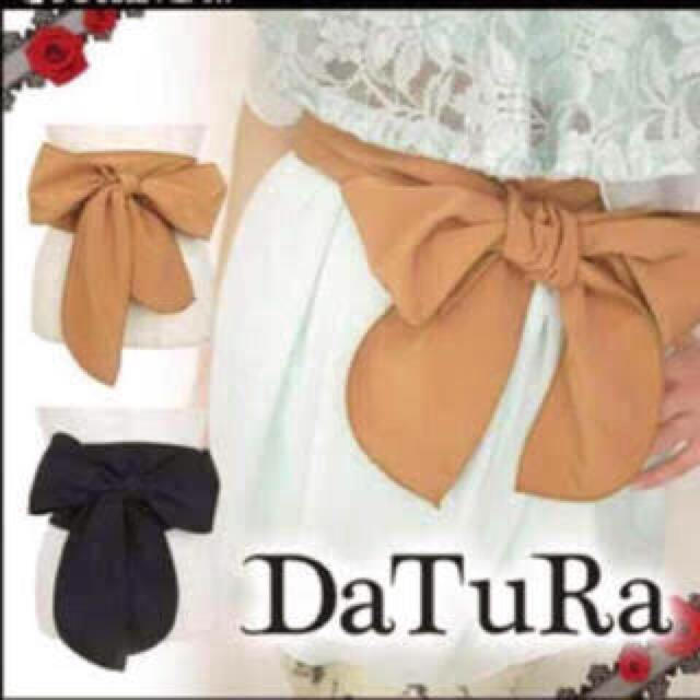 DaTuRa(ダチュラ)の値下げ！ダチュラ DaTuRa リボンベルト 黒 レディースのファッション小物(ベルト)の商品写真