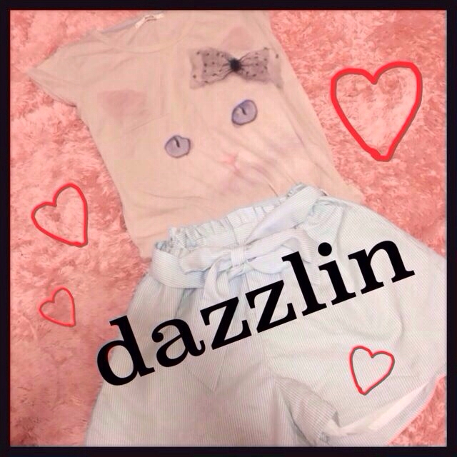 dazzlin(ダズリン)のダズリンコーデ♡ネコTシャツ ショーパン レディースのレディース その他(セット/コーデ)の商品写真