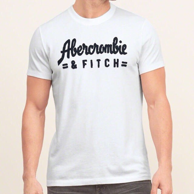 Abercrombie&Fitch(アバクロンビーアンドフィッチ)のラスト1枚！新品未使用！アバクロ今年夏最新作 アプリケ刺繍 Tシャツ M メンズのトップス(Tシャツ/カットソー(半袖/袖なし))の商品写真