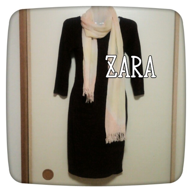 ZARA(ザラ)のZARA 薄手ニットワンピ♡ レディースのワンピース(ひざ丈ワンピース)の商品写真